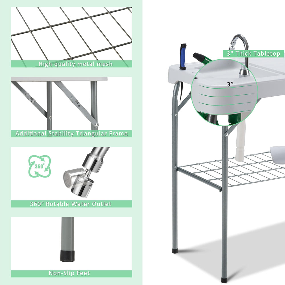 Dragosum compact grid rack keeps tools organized during outdoor cooking