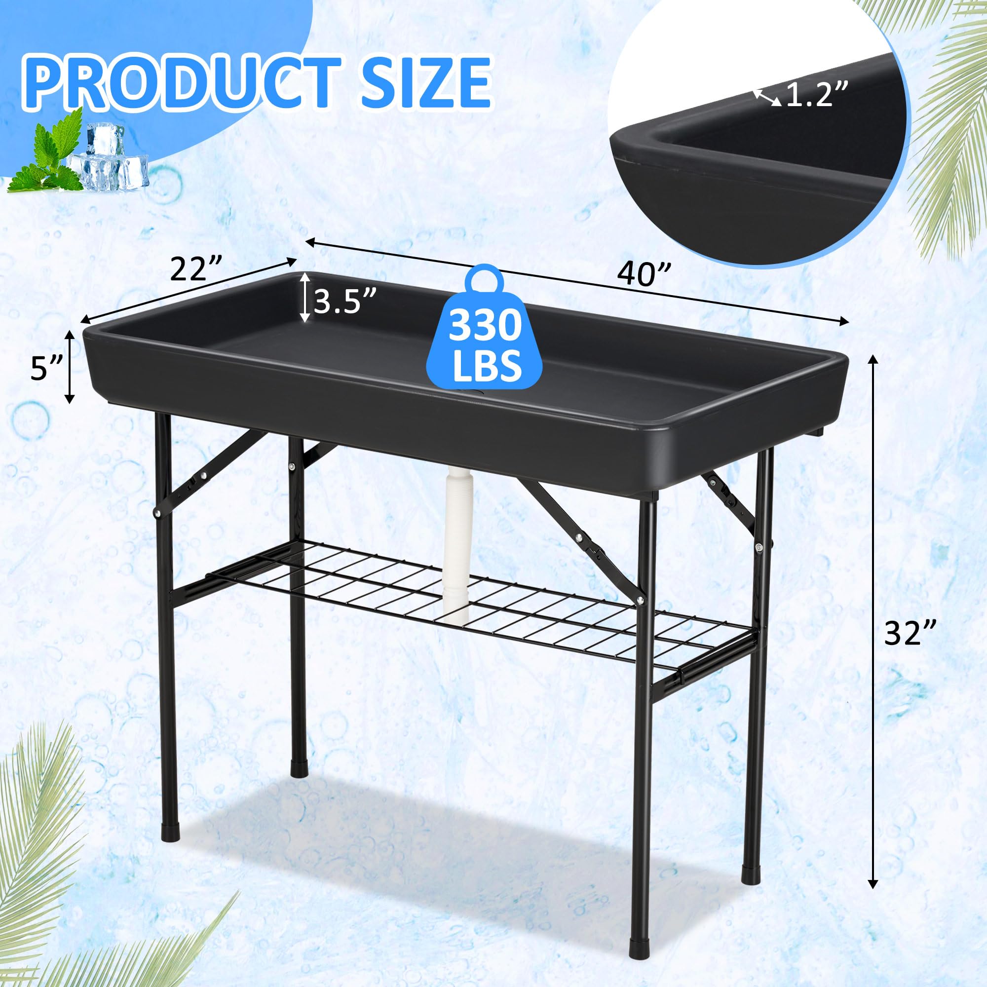 Dragosum cooler table removable skirt adds elegance for weddings and outdoor gatherings.