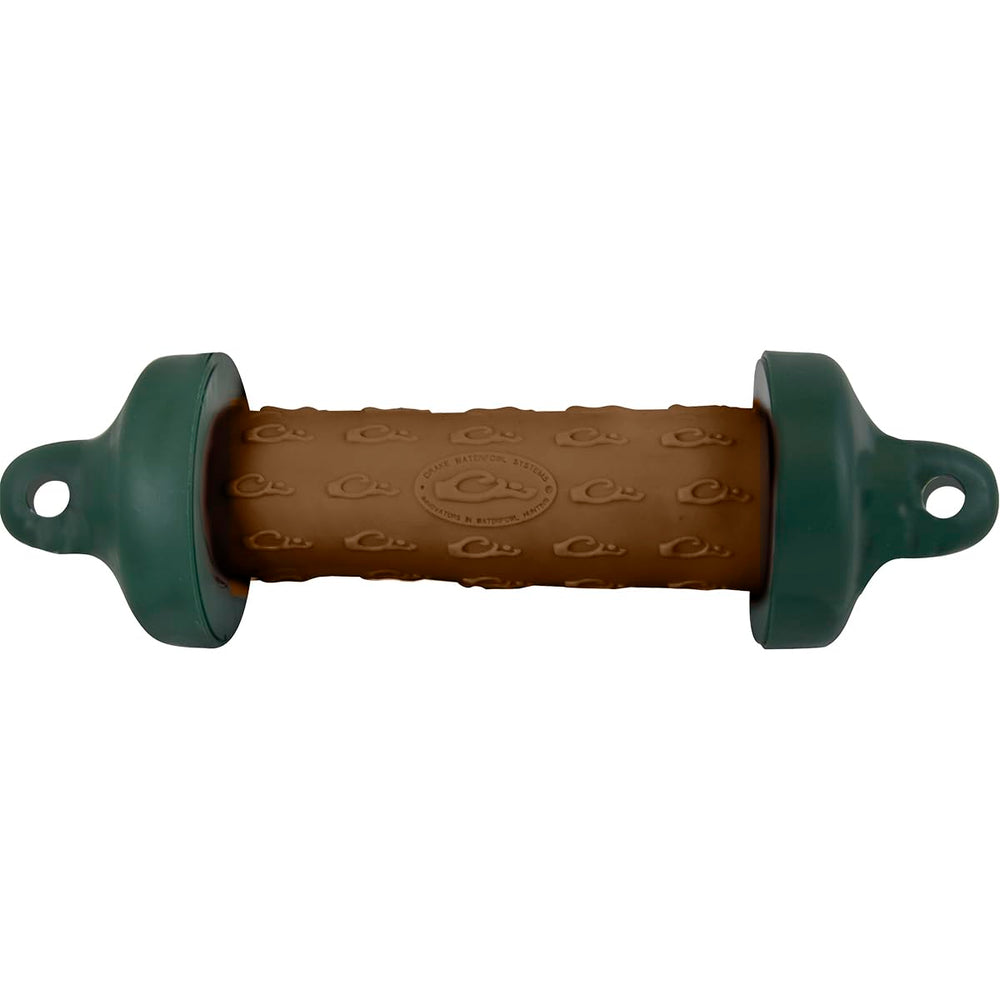 Drake Stage 2 Retrieve-Rite bumper, heathered brown, front view, ideal for gentle fetch training.