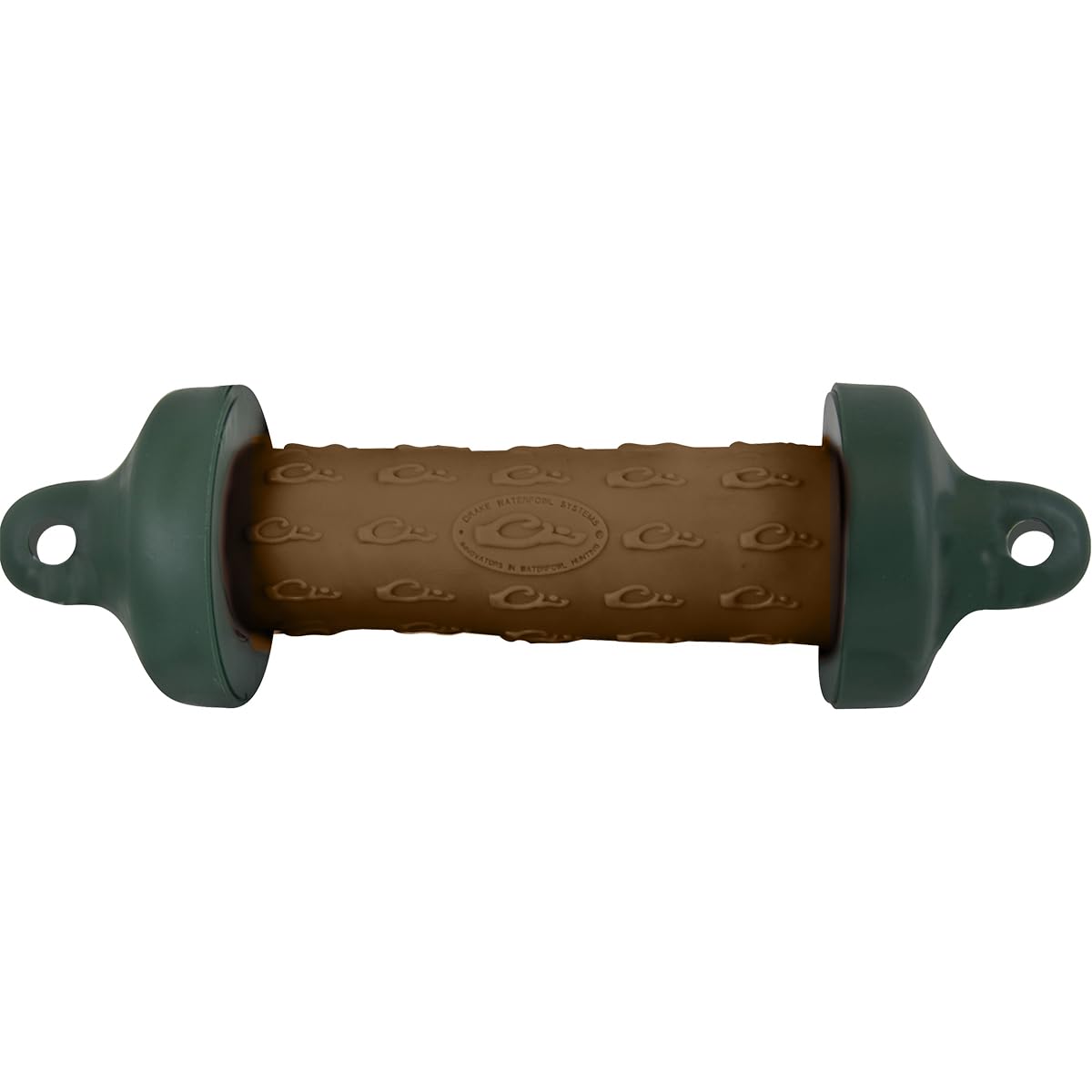 Drake Stage 2 Retrieve-Rite bumper, heathered brown, front view, ideal for gentle fetch training.