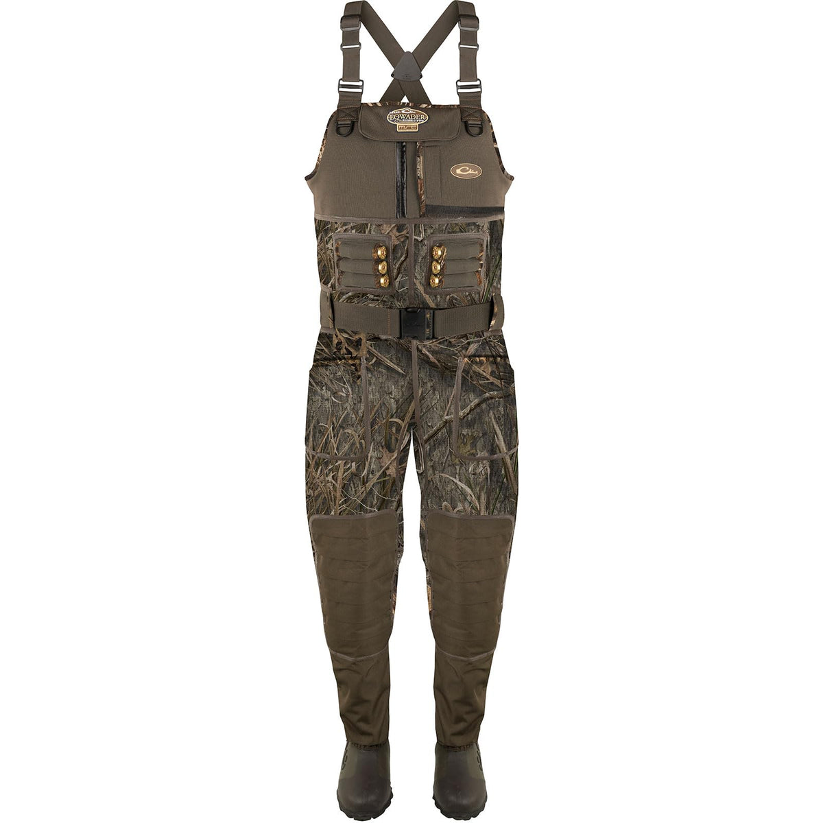 Drake Waterfowl Buckshot Eqwader side view shows reinforced external seams.