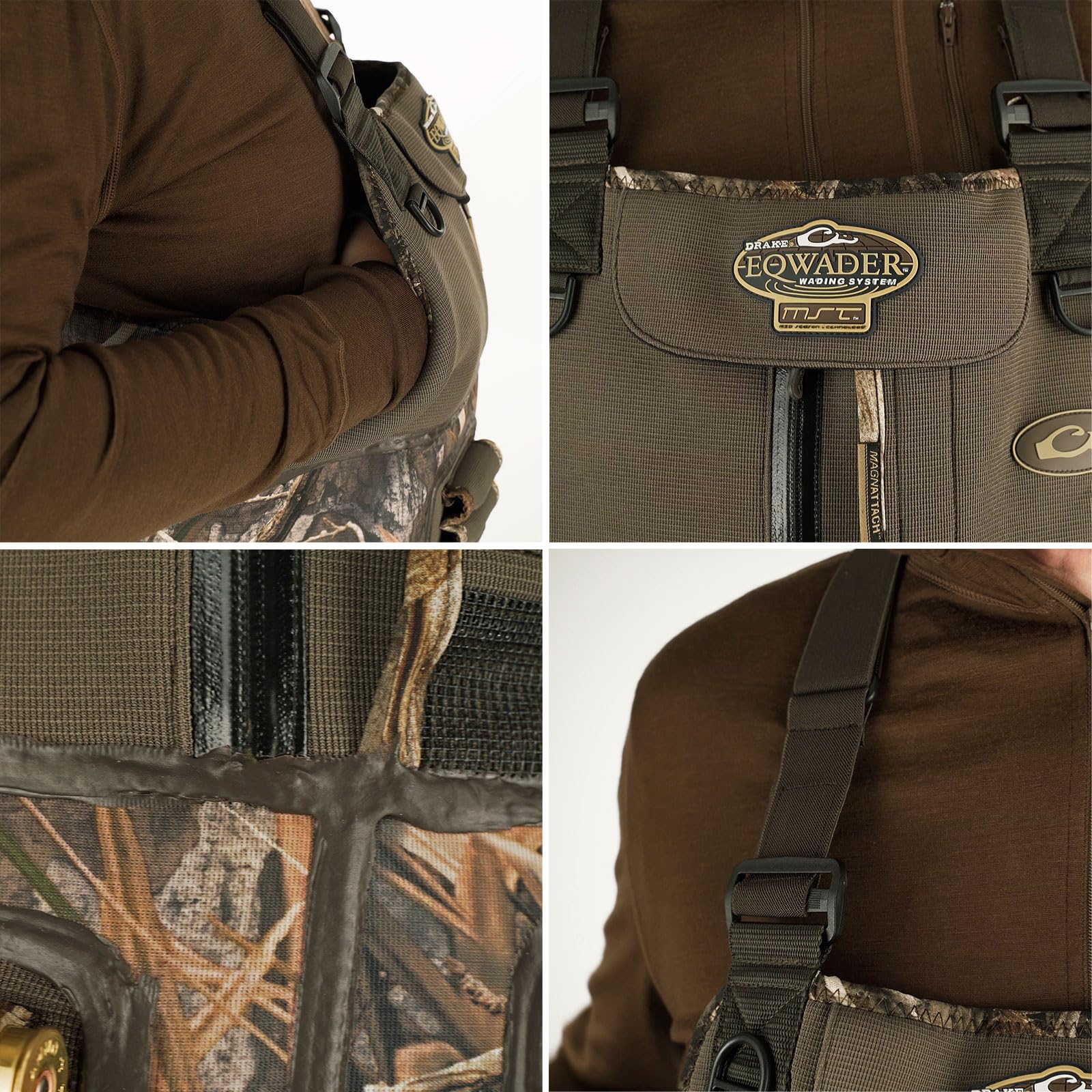Waterproof zipper pocket keeps license and keys dry in Buckshot Eqwader.