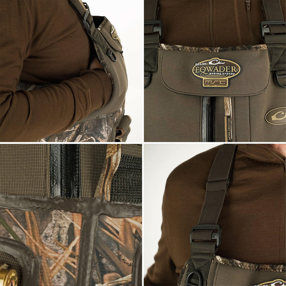 Waterproof zipper pocket keeps license and keys dry in Buckshot Eqwader.