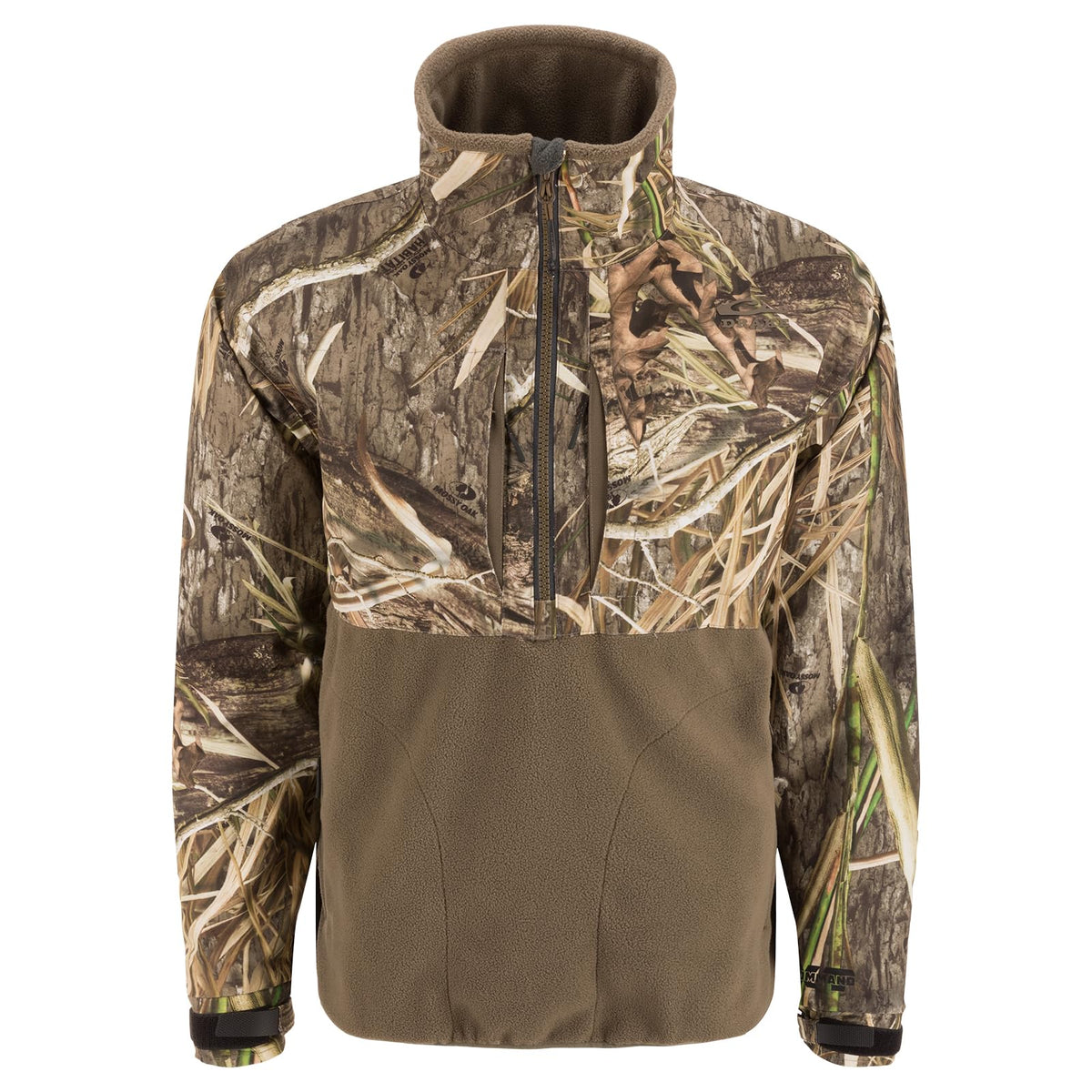 Drake Waterfowl MST CommandXT Eqwader half-zip jacket waterproof protection for wet hunts.
