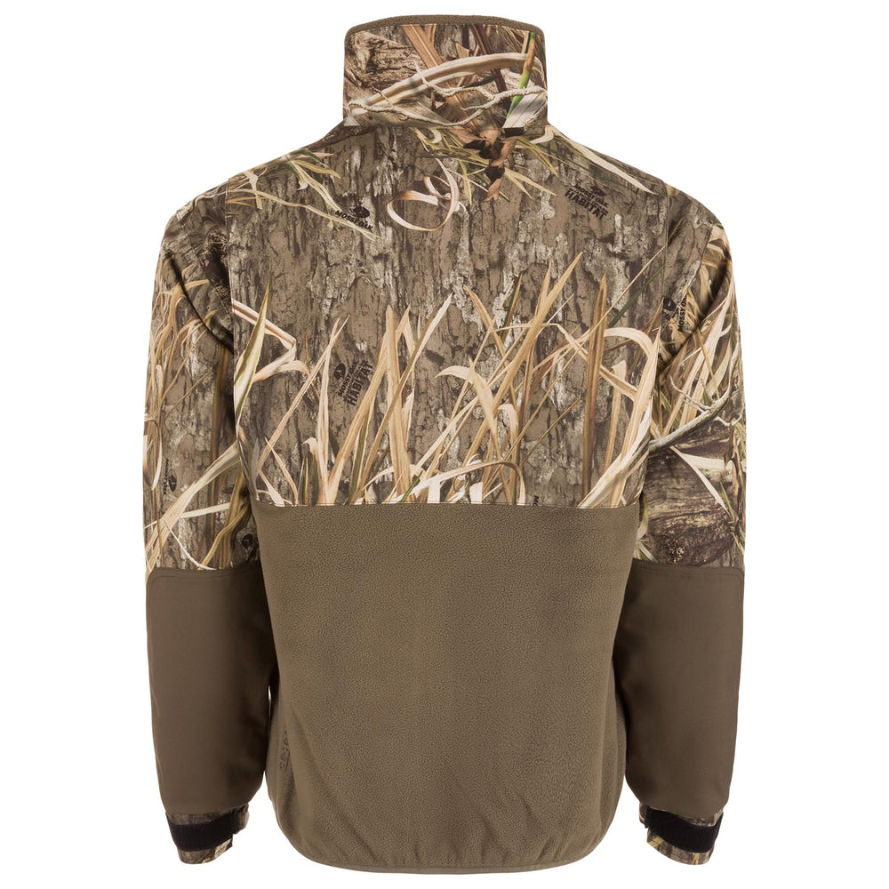 Drake Waterfowl CommandXT Eqwader jacket side view emphasizes breathable warmth during long days