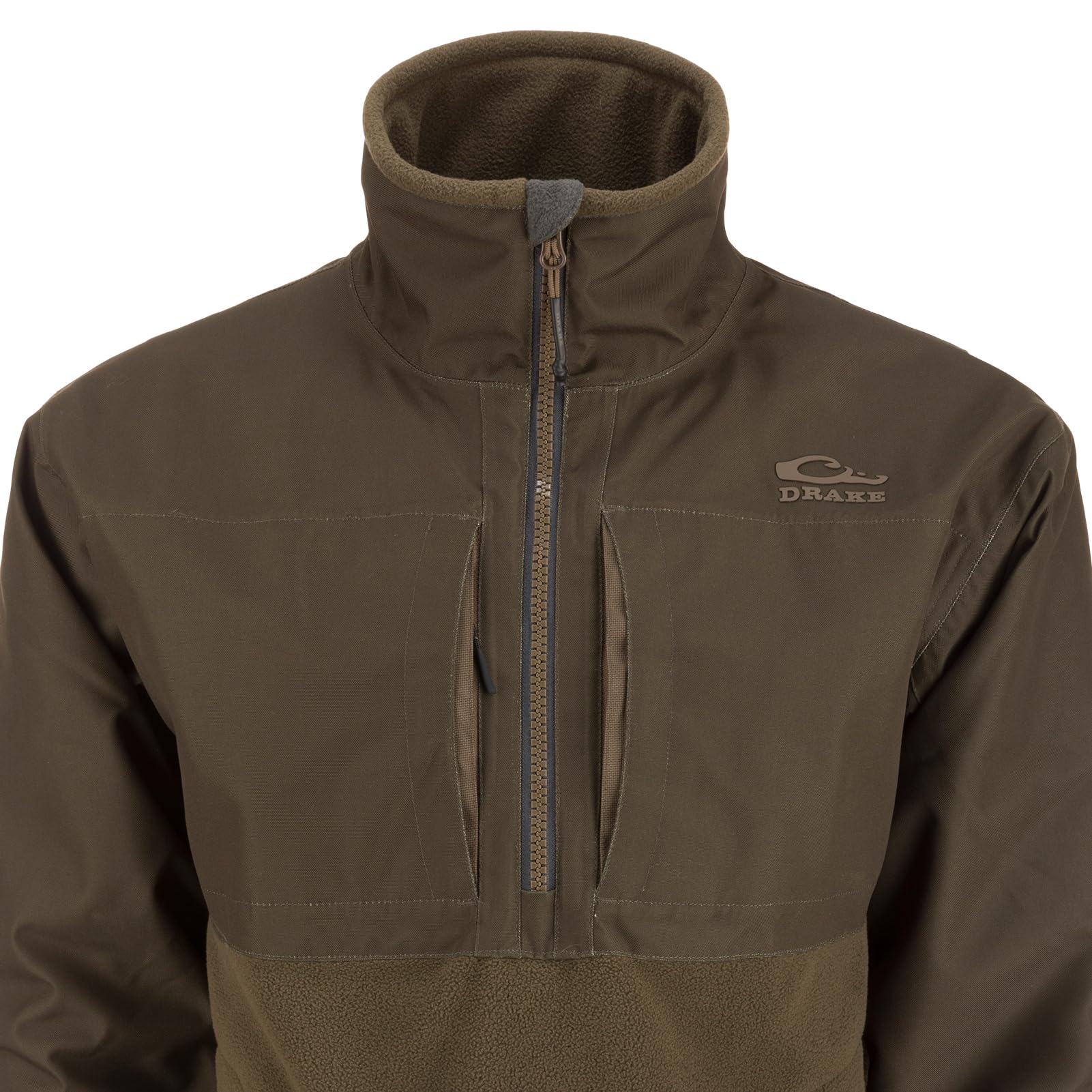 Drake Waterfowl CommandXT Eqwader Magnattach pockets offer quick access to calls and gear.