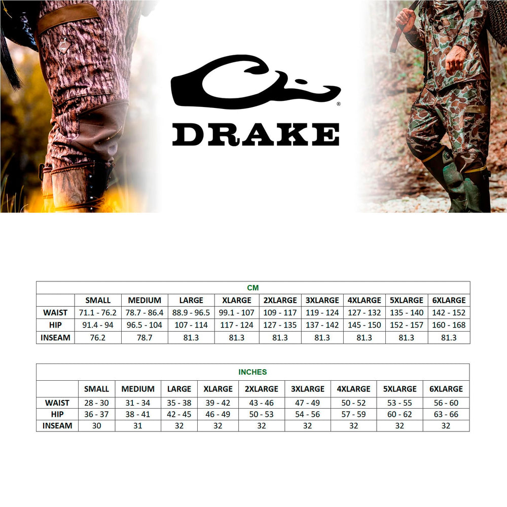 Drake Waterfowl Endurance wader pant Agion Active X2 scent control supports concealment.