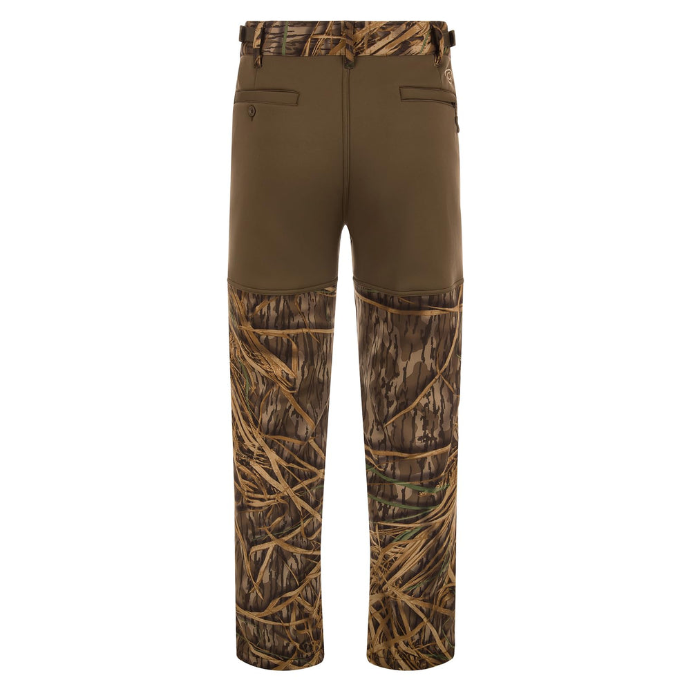 Drake Waterfowl Endurance Jean-Cut Wader Pant back pocket with zipper and button closure