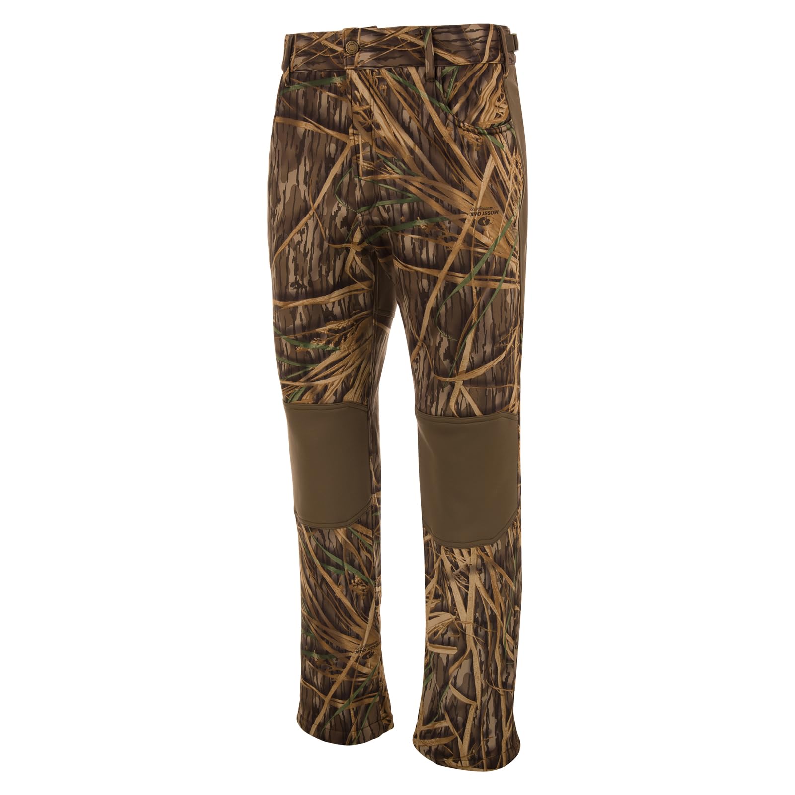 Drake Waterfowl Endurance Jean-Cut Wader Pant side view with reinforced knees for rugged use