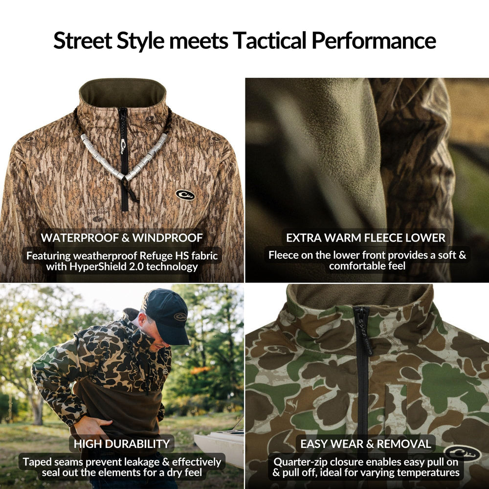 Drake Waterfowl Eqwader chest area breathable panel for comfort