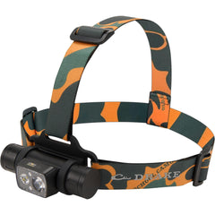 Drake Waterfowl EVO1500 headlamp front view for rugged field visibility