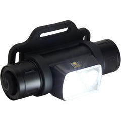 Drake Waterfowl EVO1500 in-use shot showing hands-free lighting at camp