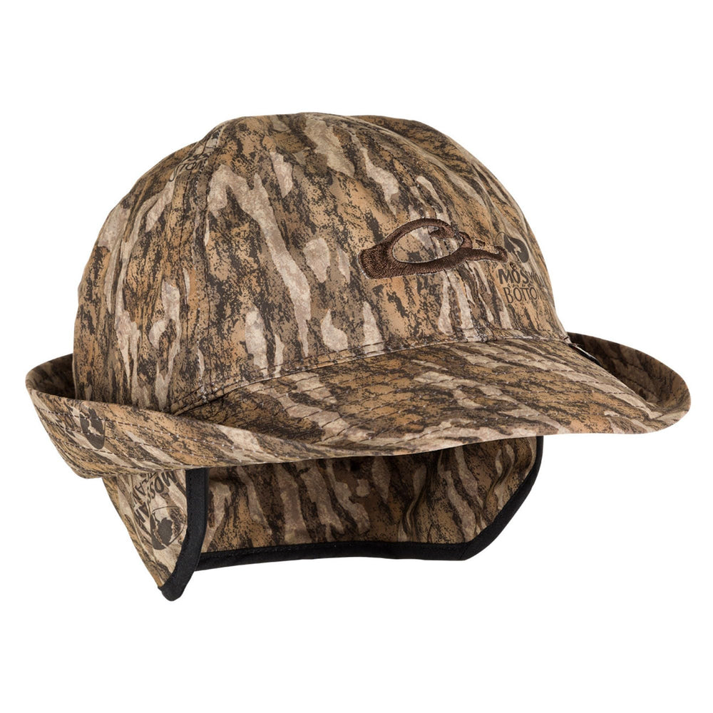 Drake Waterfowl Gore-Tex Jones Hat front view, durable waterproof protection for hunting days.