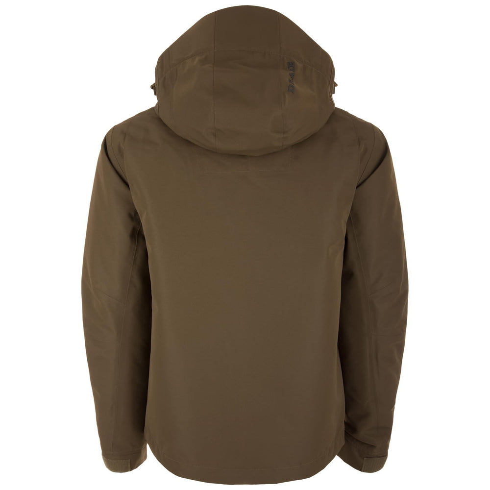 Drake Waterfowl Hardline hood with micro-brushed tricot lining for comfort against cold winds.