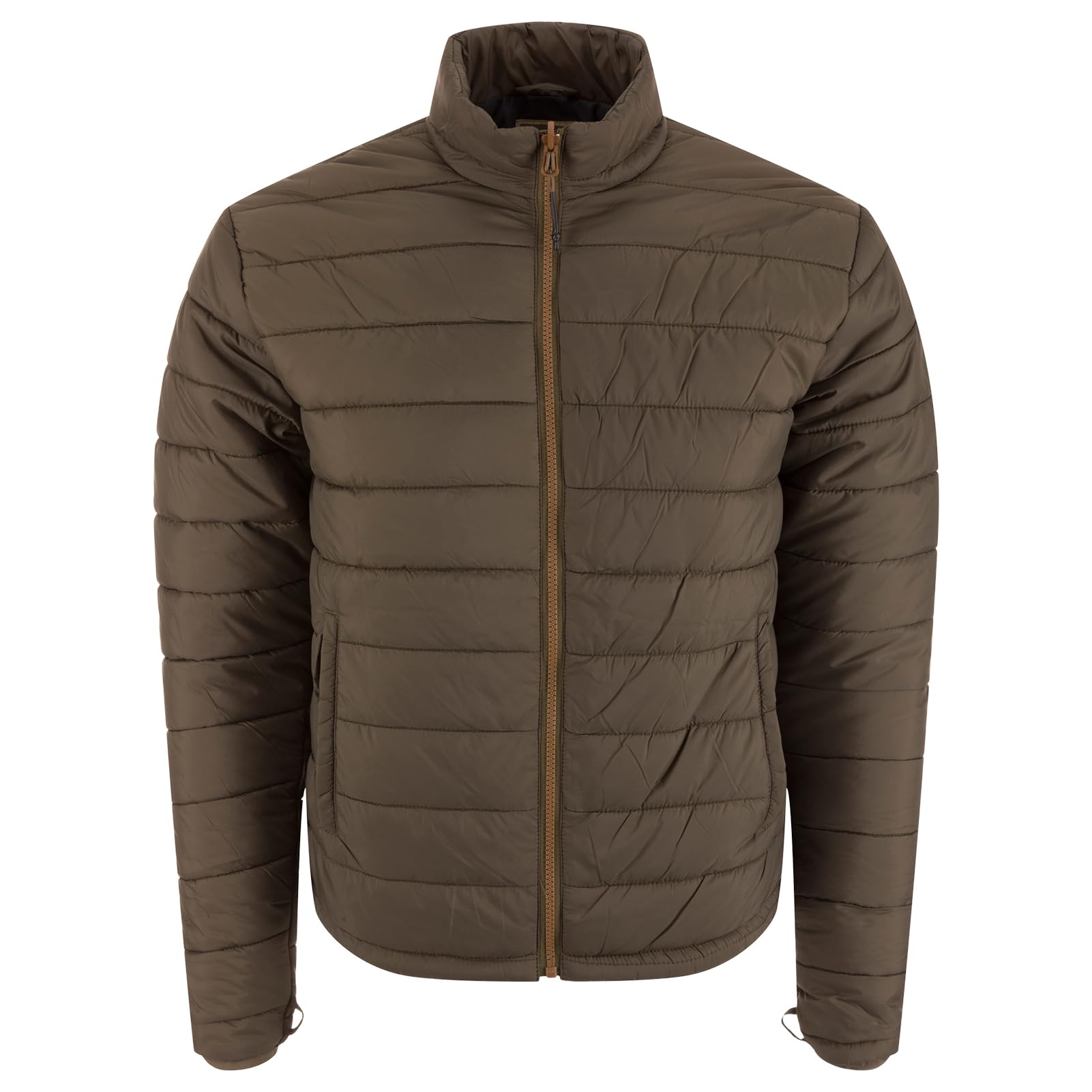 Drake Waterfowl Hardline inner jacket packable nylon shell offers lightweight warmth.