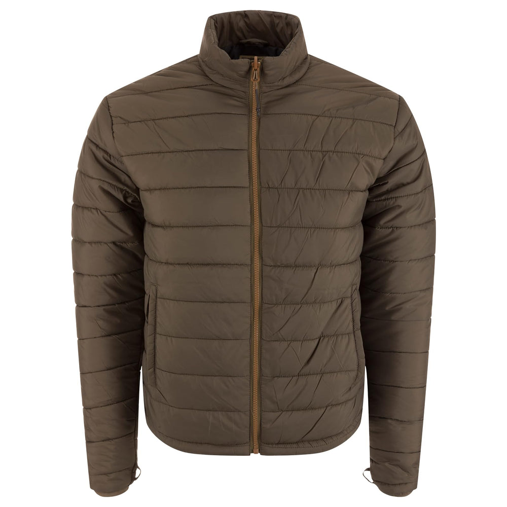 Drake Waterfowl Hardline inner jacket packable nylon shell offers lightweight warmth.