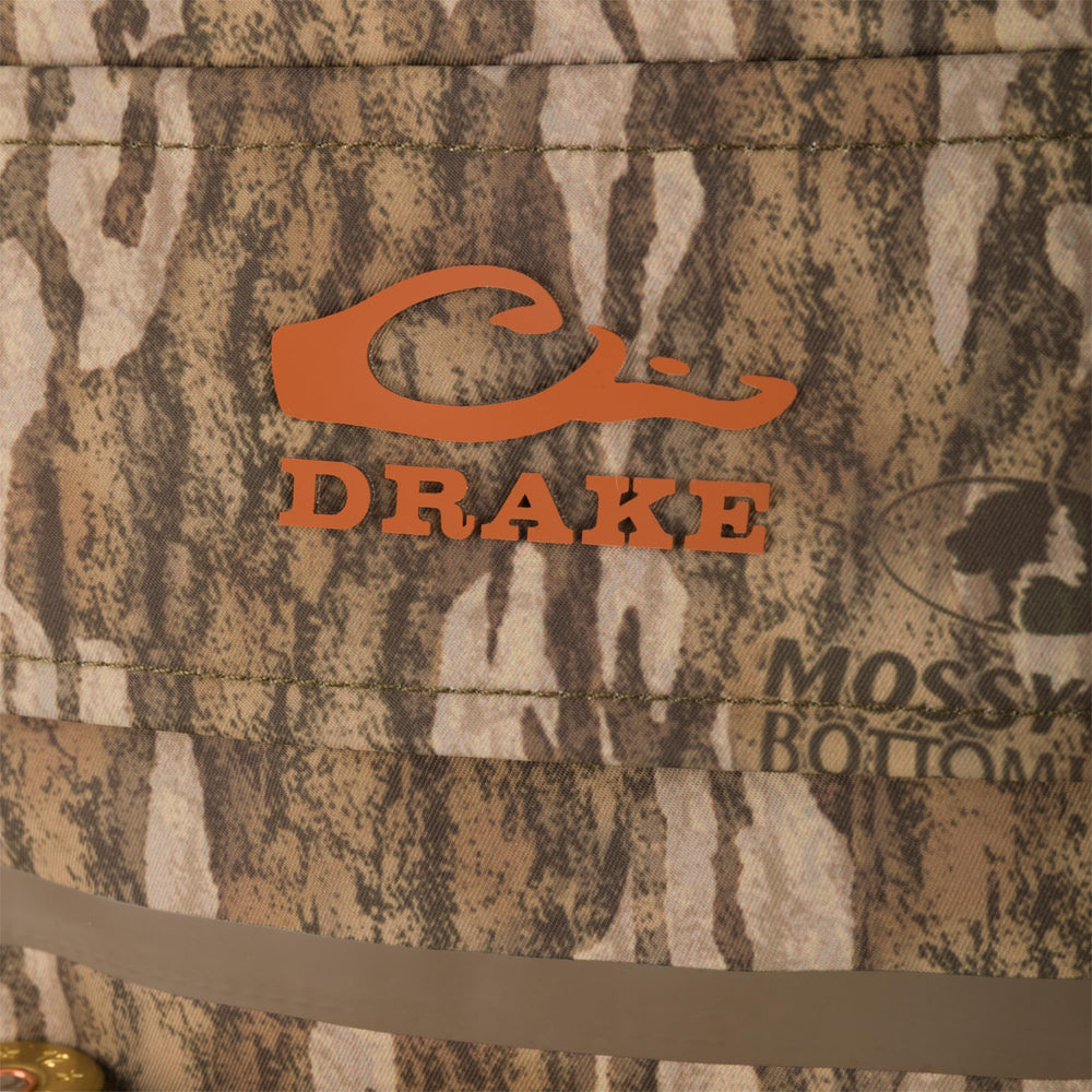 Drake Waterfowl Hardline flooded timber view shows waterproof protection