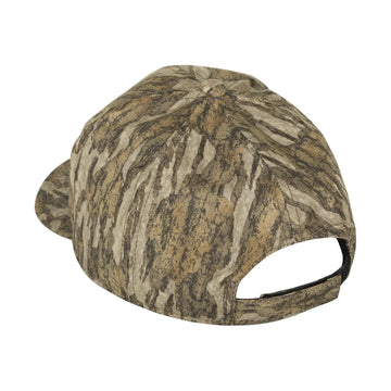 Drake Waterfowl cap back strap detail, adjustable fit for all-day comfort.