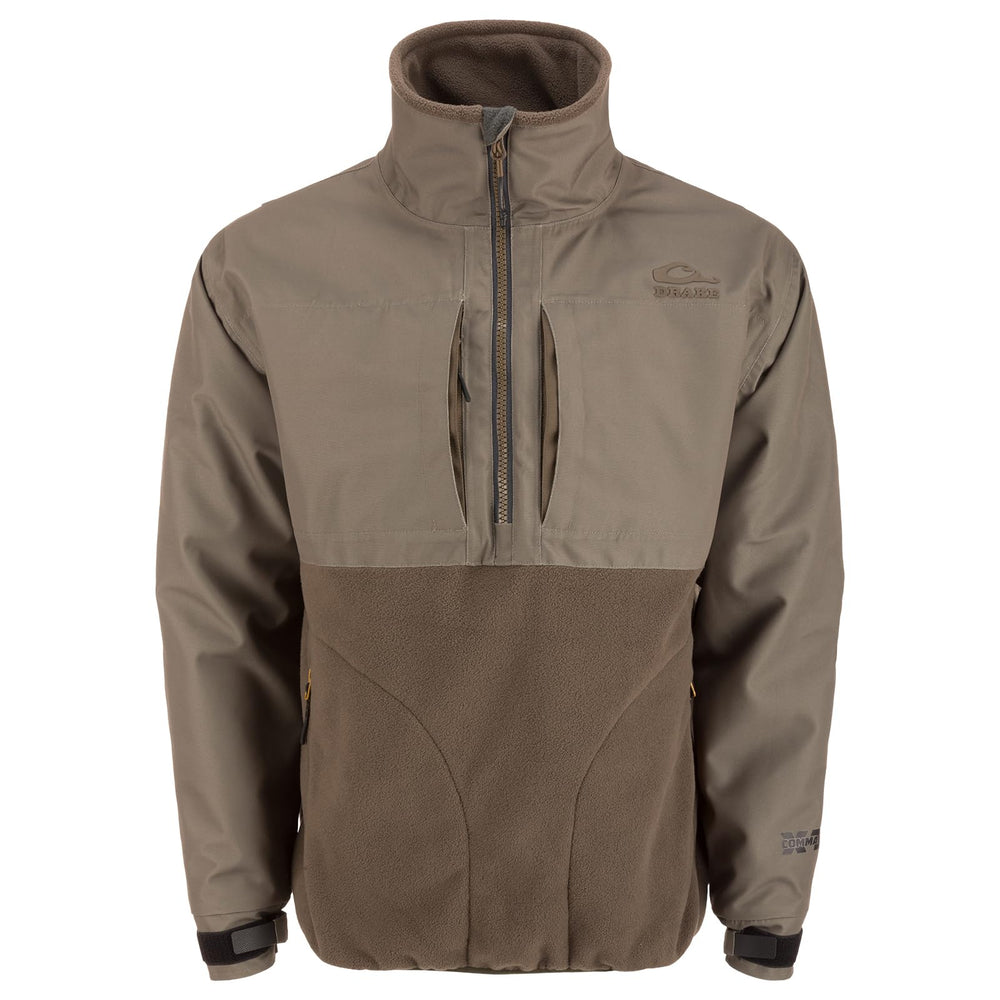 Drake Waterfowl MST CommandXT Eqwader shell with DWR finish keeps you dry in rain.