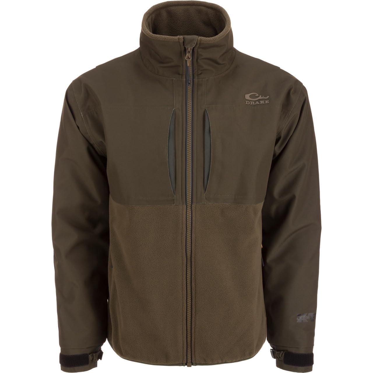 Drake Waterfowl MST CommandXT Eqwader upper shell shows waterproof and windproof protection for wet hunts.