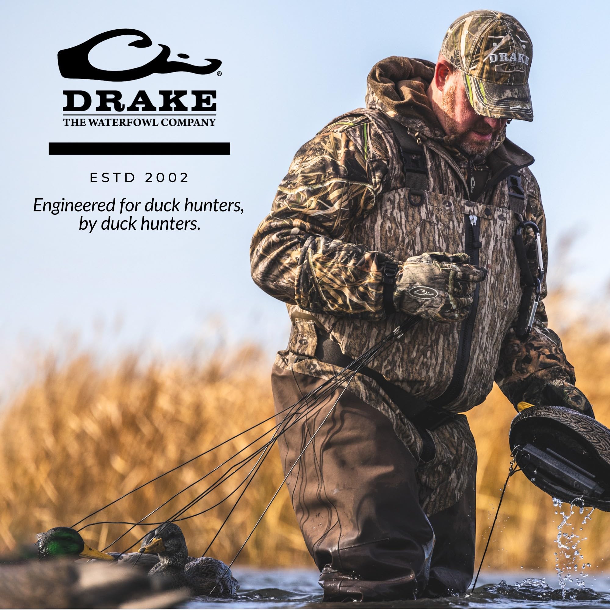 Drake Waterfowl MST under-wader pant with stirrups designed to stay under waders