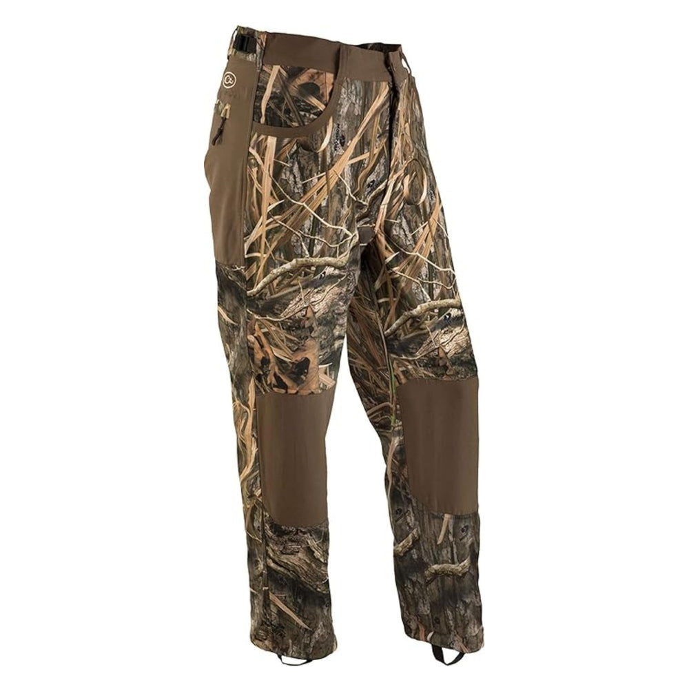 Drake Waterfowl MST Jean Cut Under-Wader Pant 2.0 weatherproof fabric keeps you dry.