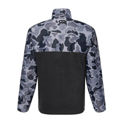 Drake Waterfowl MST Quarter Zip Eqwader side view highlighting breathable lower panel for comfort