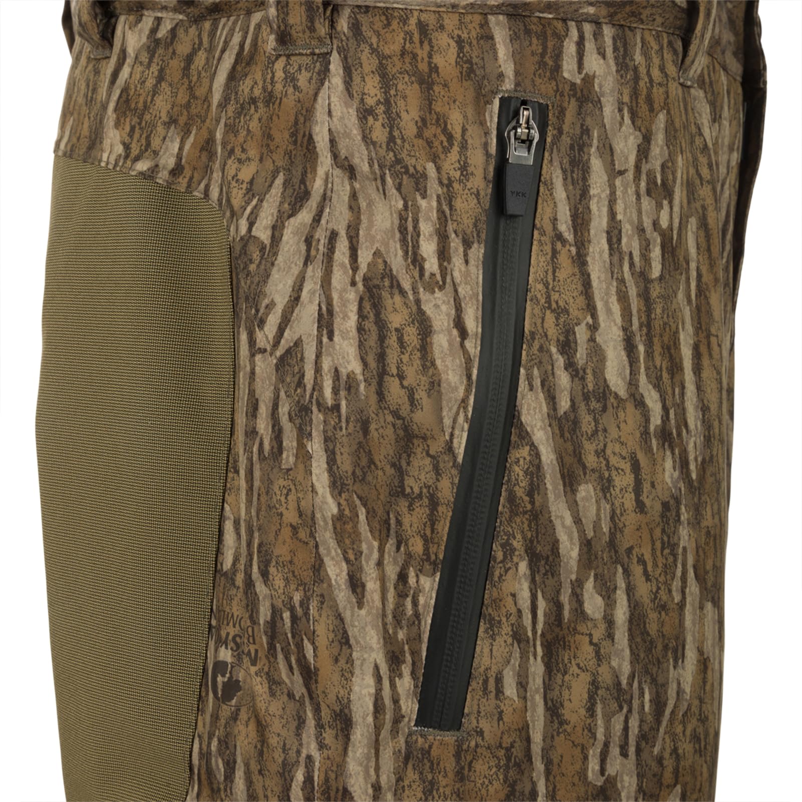 Drake Waterfowl MST reinforced knees and seat demonstrate rugged durability