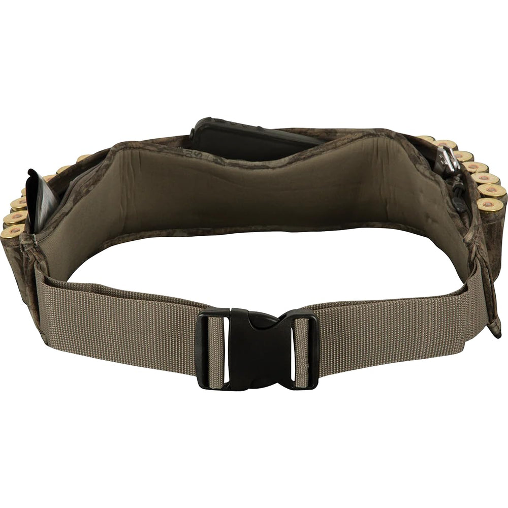 Drake Waterfowl neoprene shell belt with top zipper shown for easy access during hunts
