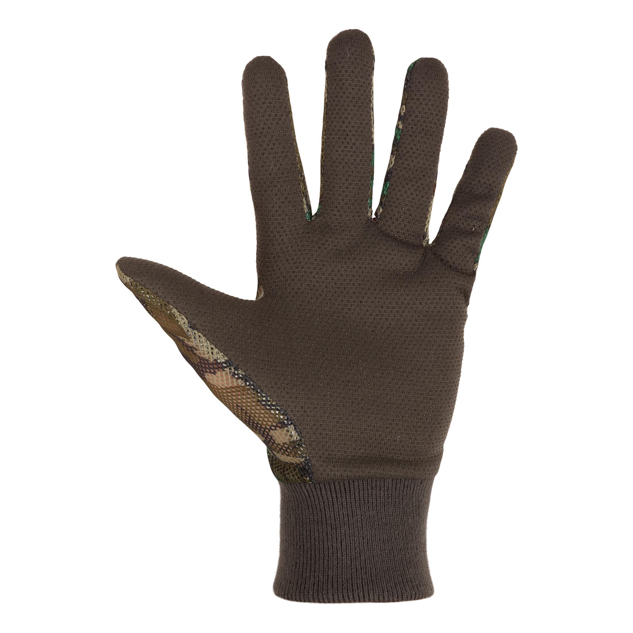 Drake Waterfowl gloves feature rubberized gripper dots for non-slip control.