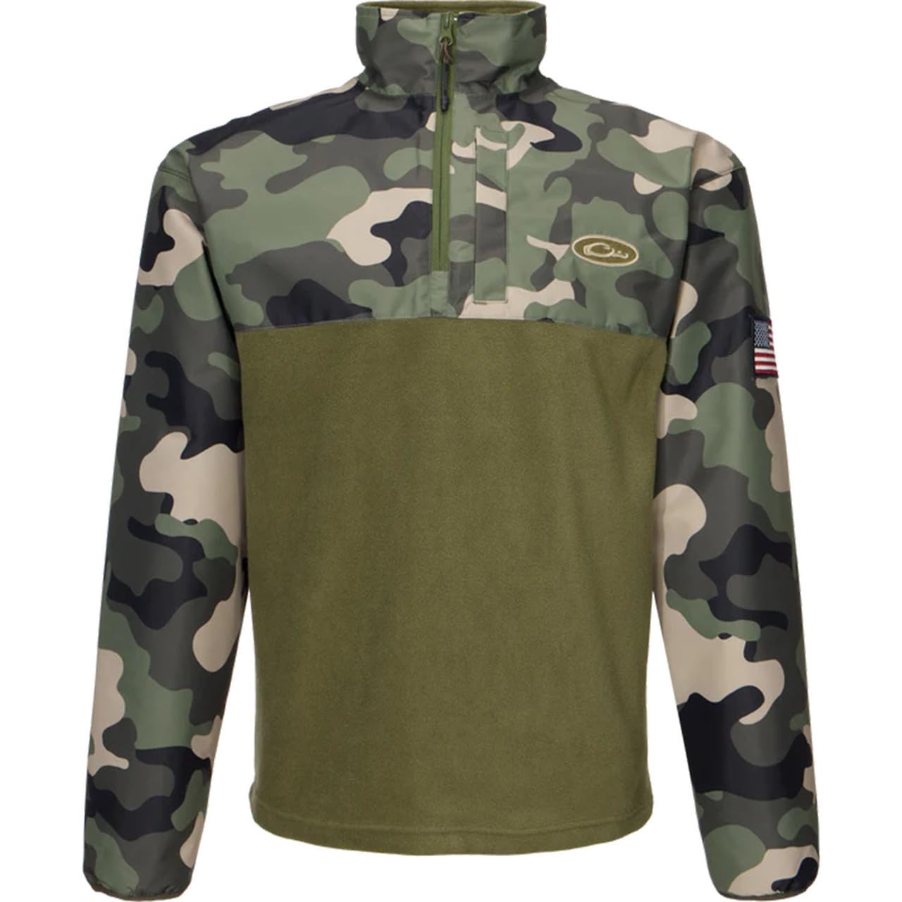 Drake Waterfowl Shadowgrass camouflage jacket in mossy environment