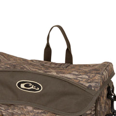 Drake Waterfowl Shoulder Bag 2.0 open compartments reveal ample shell storage options