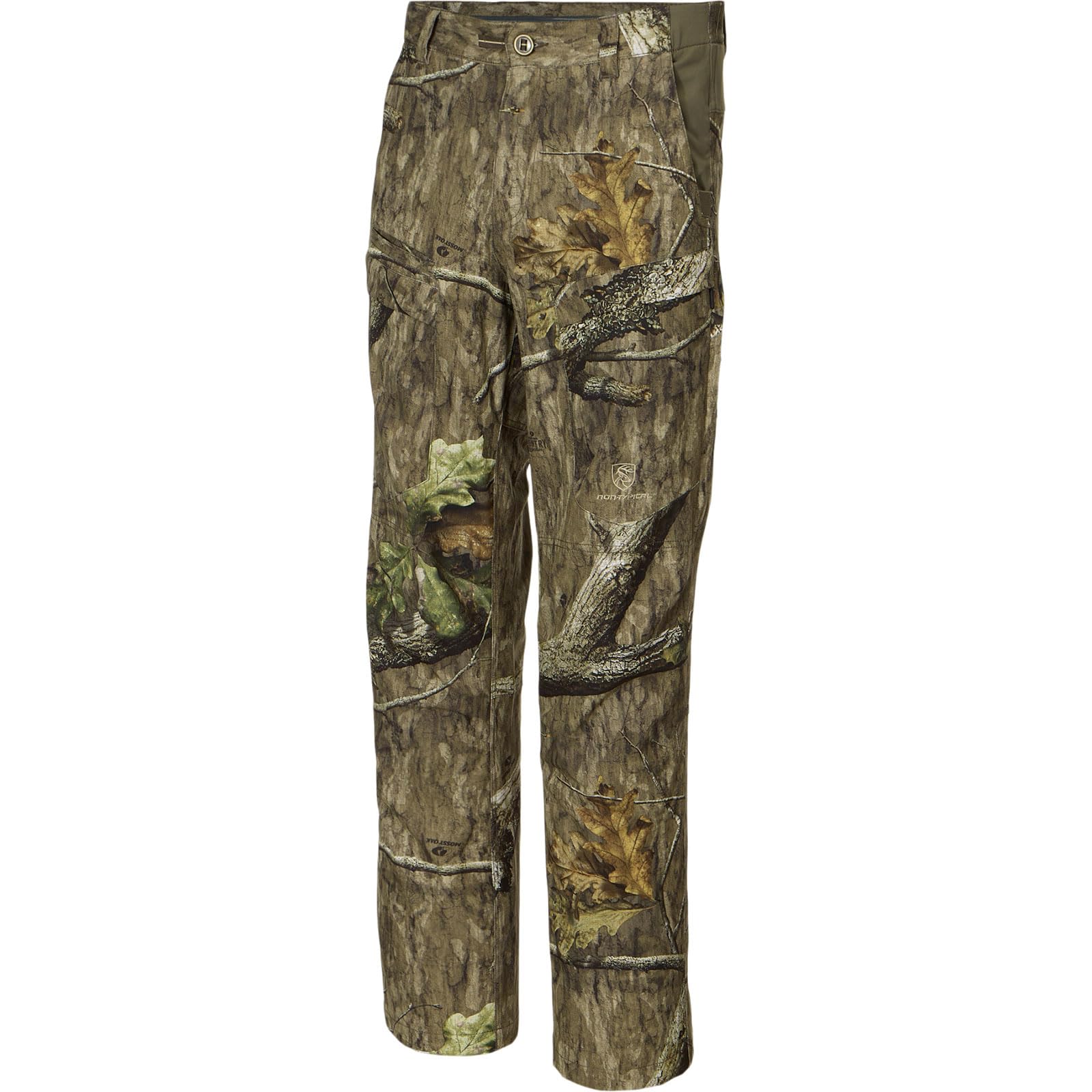 Drake Waterfowl SWT pants side hip panel view emphasizes mobility and flexible fit.