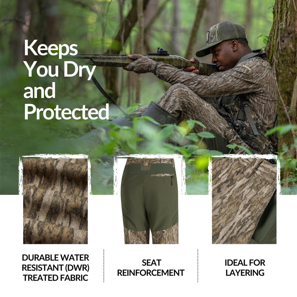 Drake Waterfowl SWT Turkey Pant Bottomland knee-pads inner-pocket supports kneeling setups