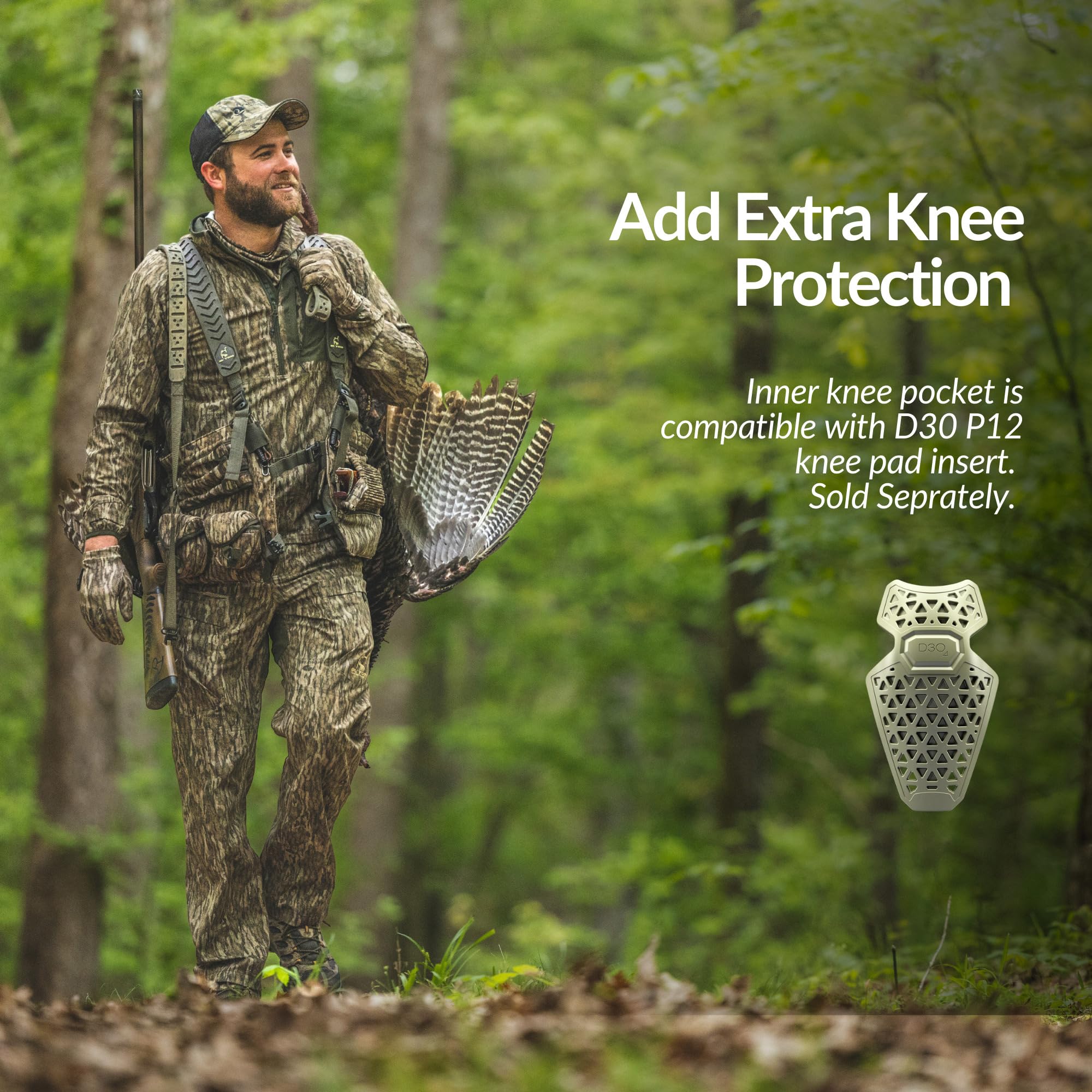 Drake Waterfowl SWT Turkey Pant Forest Night treated for water resistance in drizzle