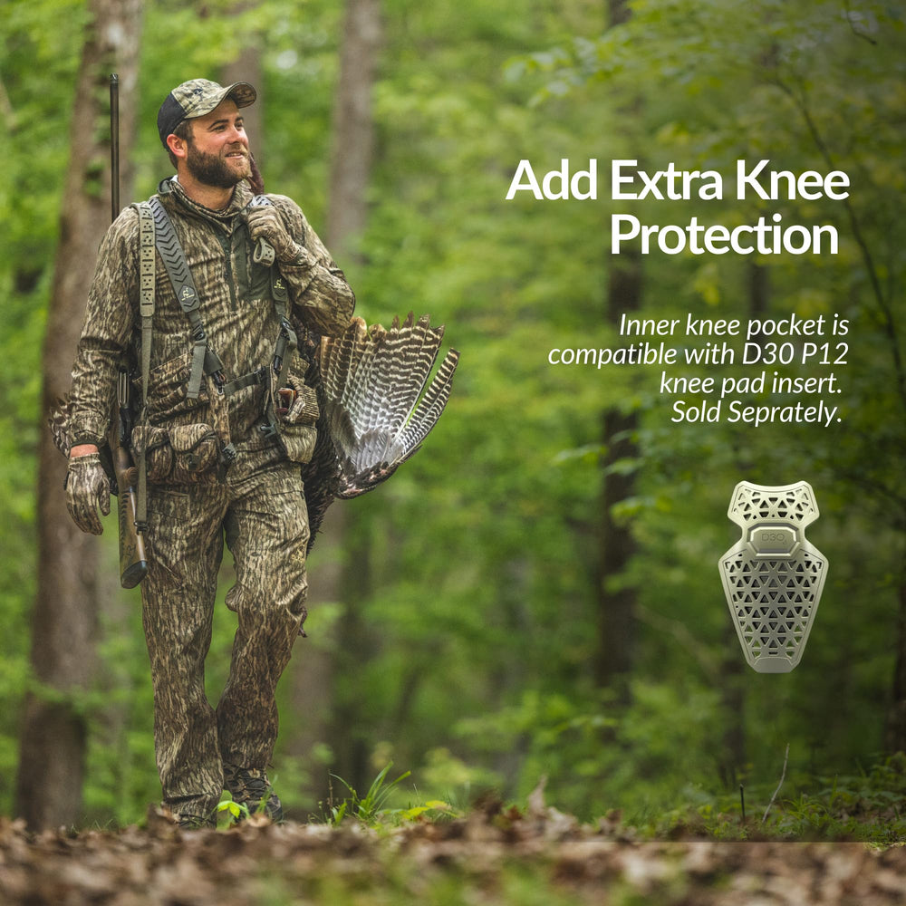 Drake Waterfowl SWT Turkey Pant Forest Night treated for water resistance in drizzle