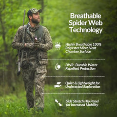 Drake Waterfowl SWT Turkey Pant with DWR finish shields against drizzle while staying breathable
