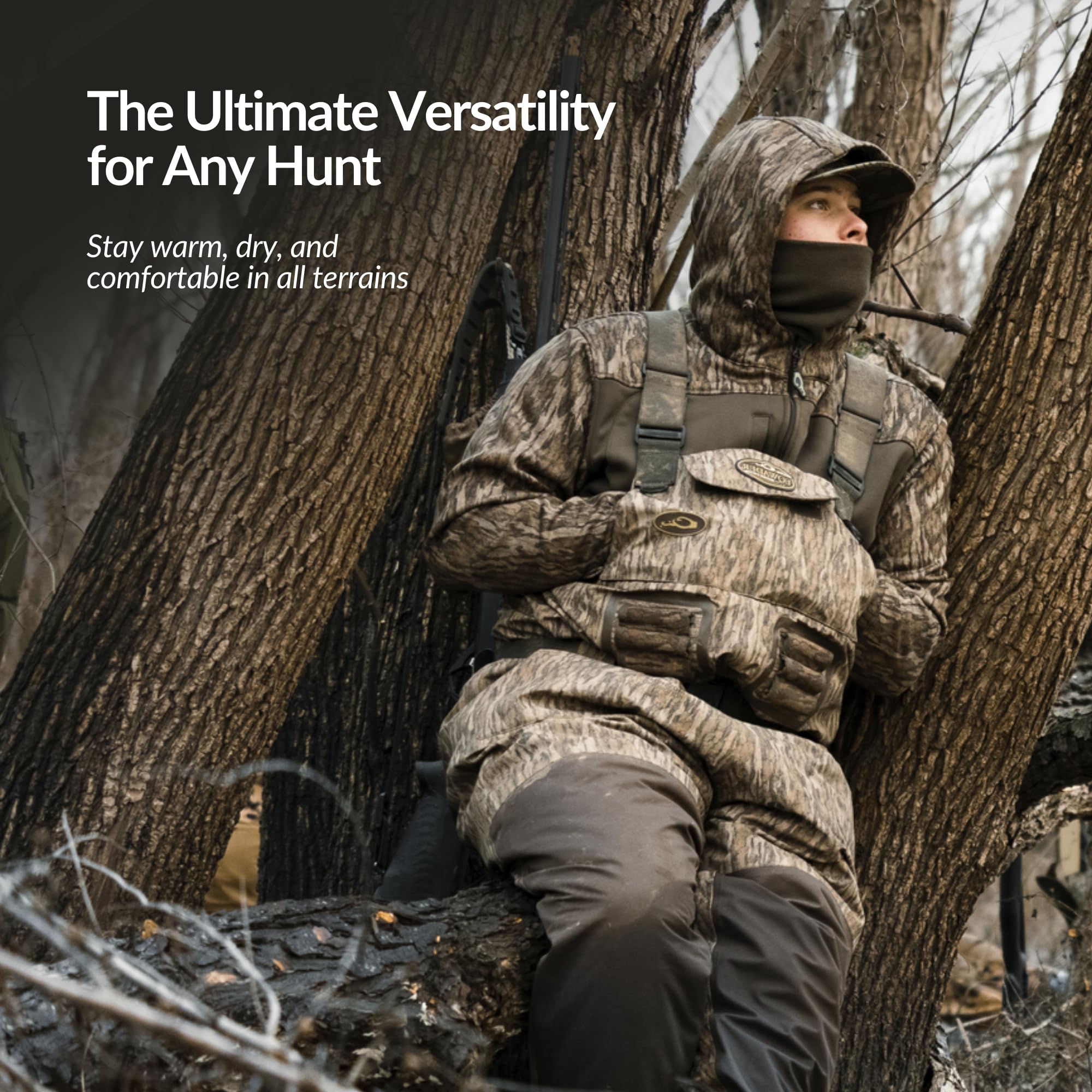 1200g Thinsulate Buckshot Mud Boots integrated with the wader