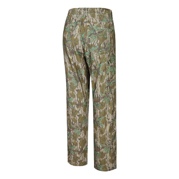 Drake Waterfowl Throwback 80 Field Pant triple-needle stitching strengthens seams for rugged field use.