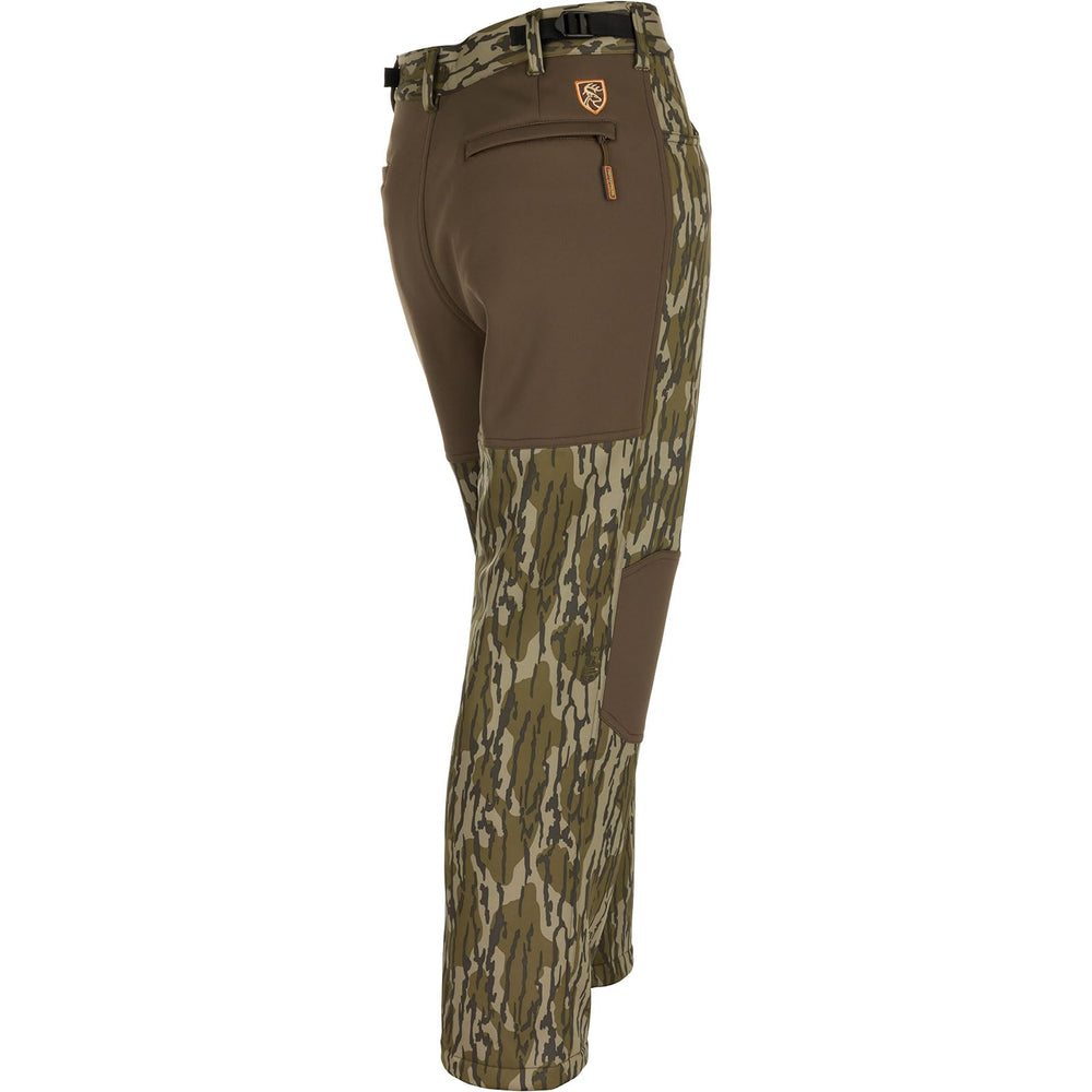 Drake Waterfowl Youth Endurance Pants back view showing adjustable waist for growing athletes.