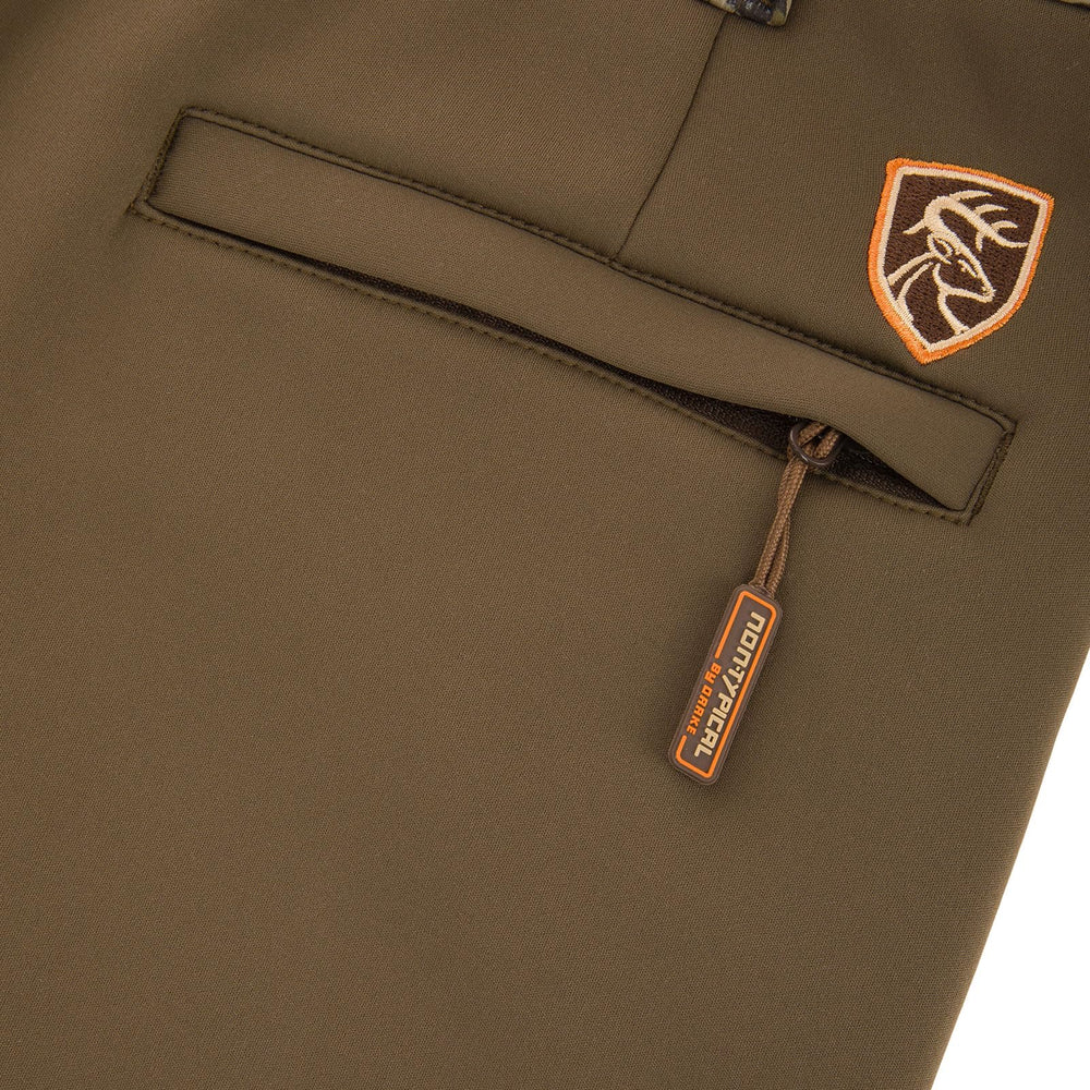 Drake Waterfowl Youth Endurance Pants front pocket storage for gloves and calls.