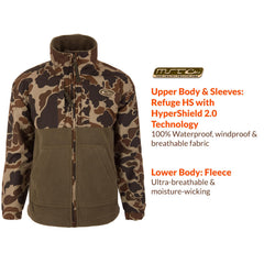 Drake Waterfowl Youth Eqwader jacket fleece lining offers warmth during cold days