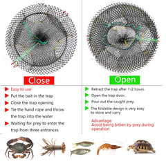 Drasry crab trap 2-pack includes bait bags for setup.