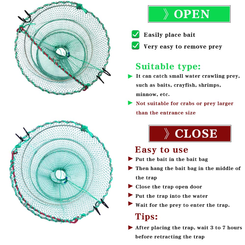 Two-entrance bait trap design with round entry