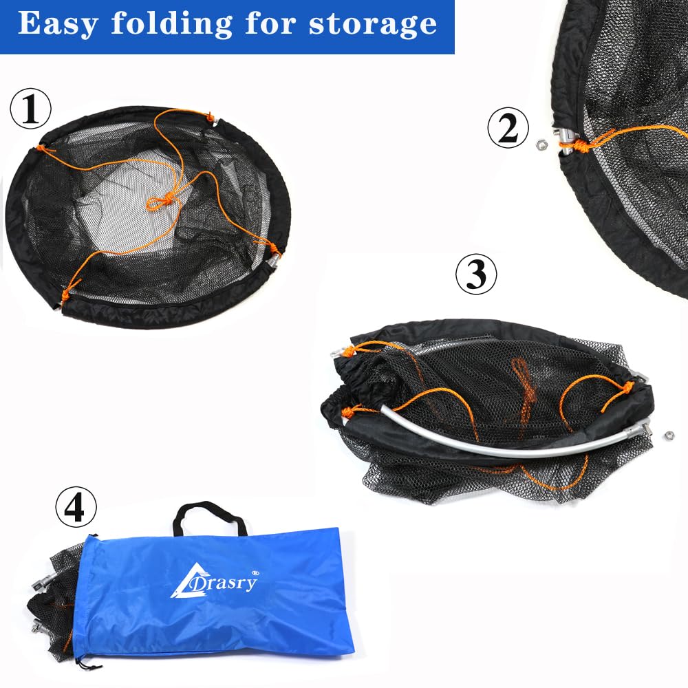 Portable dock net on shore and bridge