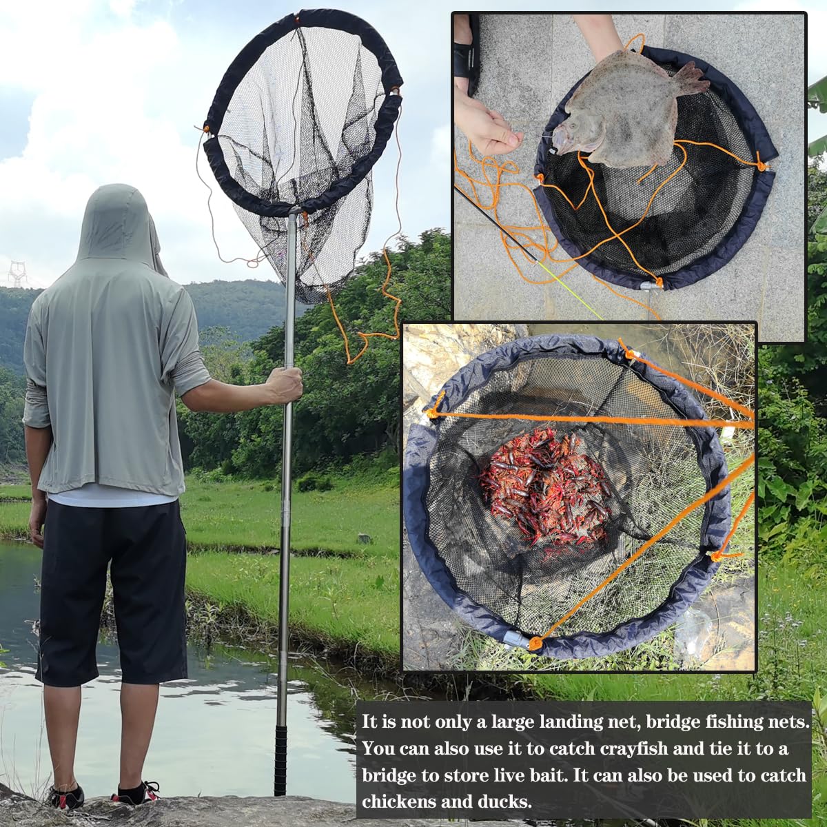 Drasry portable drawstring bag—compact storage and transport for the foldable net.
