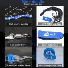 Drasry easy operation cast net designed for beginners and pros