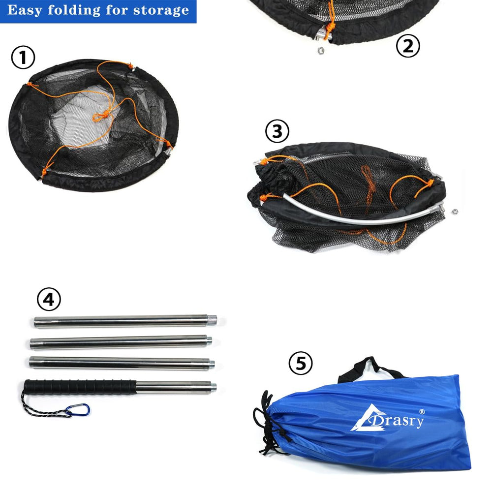 Drasry net usable in saltwater and freshwater environments across locations.