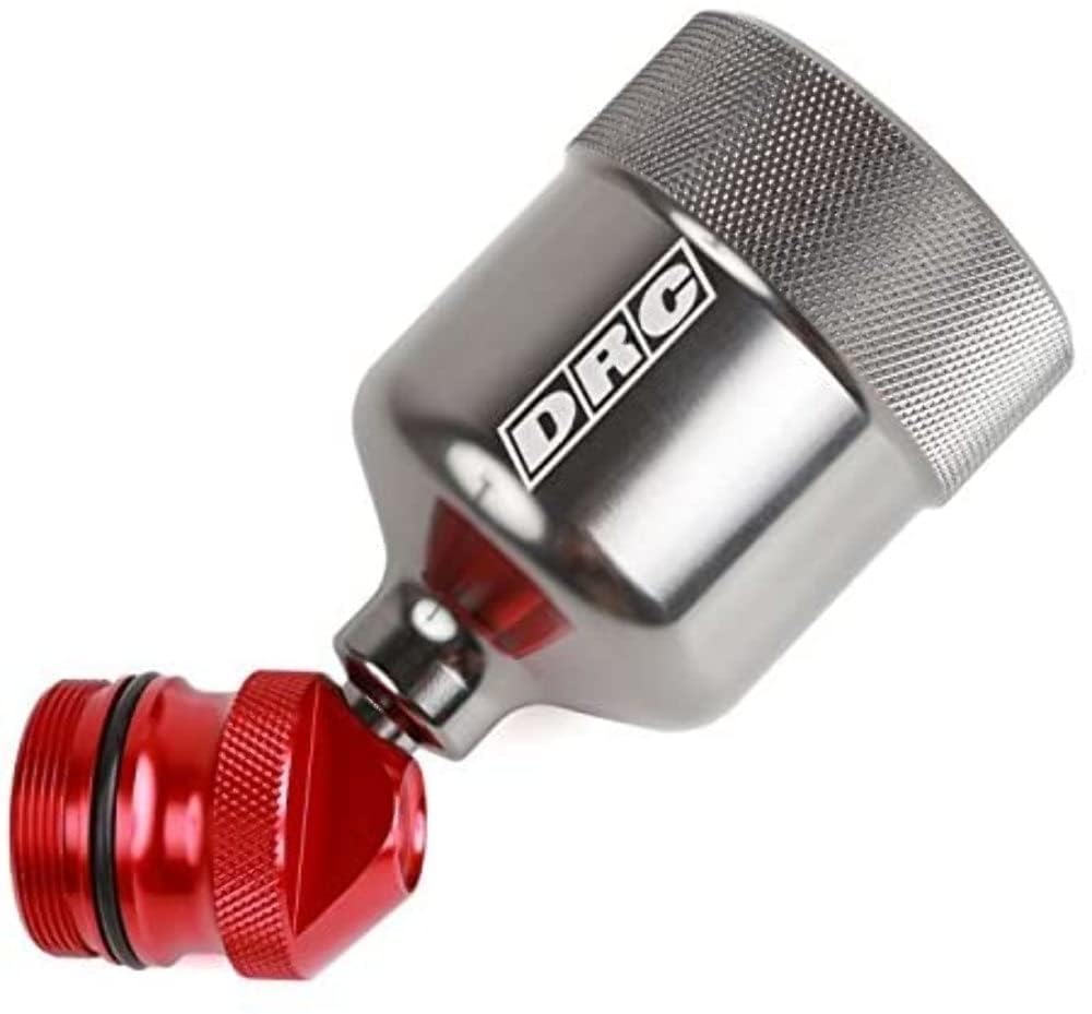 DRC Dr Dry ZETA RCU Bleed Cup bolt hole detail for secure, mess-free bleeding