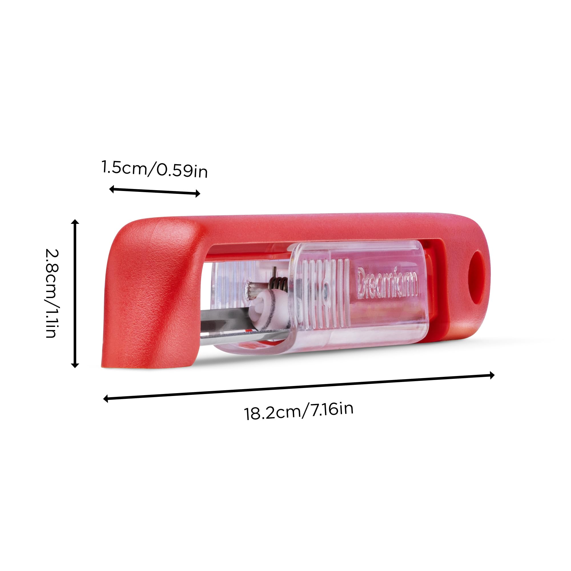 Dreamfarm Sharple Japanese stainless blade delivers long-lasting sharpness for kitchen tasks.